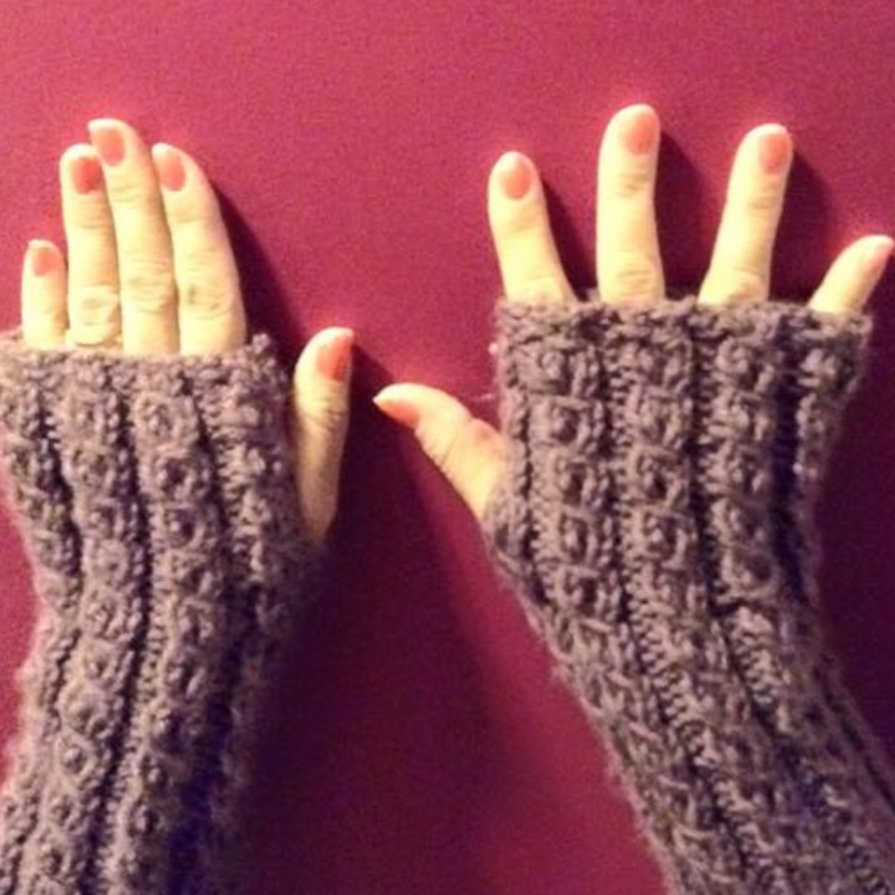 Fingerless gloves handmade